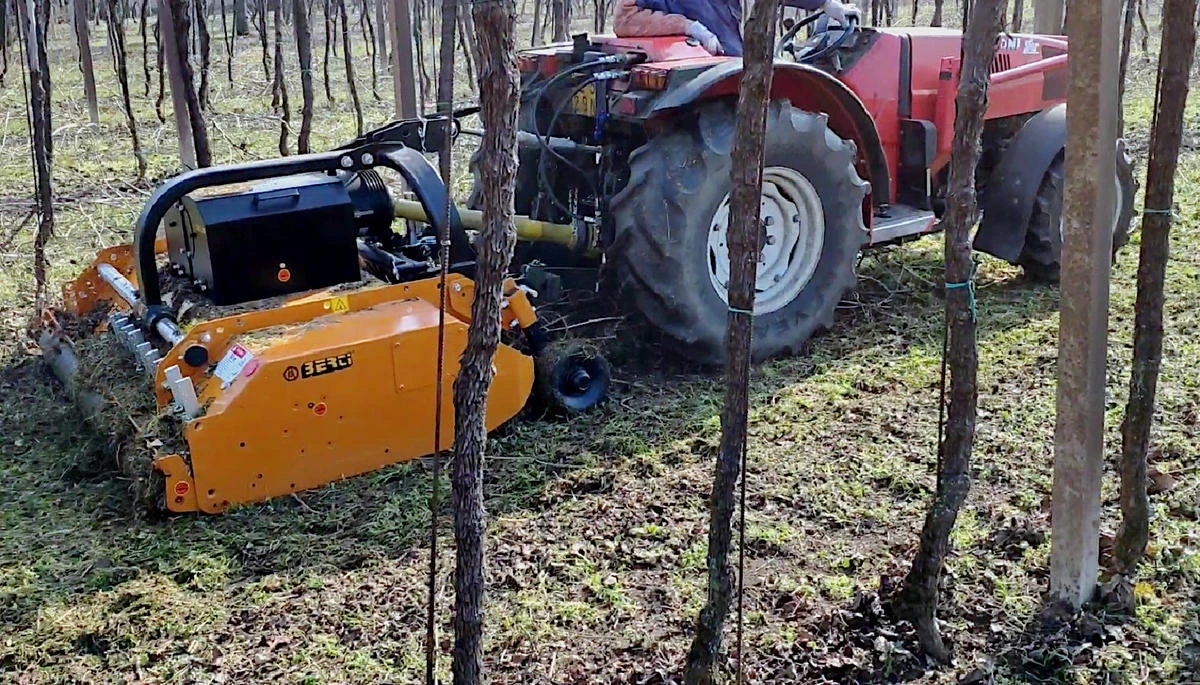 Vineyard-orchard mulchers